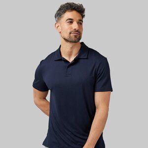 32 Degrees Men’s Navy Performance Polo Large Cool Classic